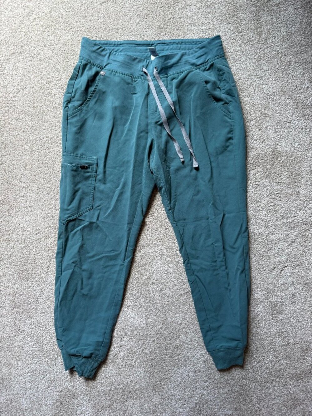 FIGS Teal Blue Jogger Scrub Pants Women’s Medium Petite